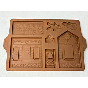 Vintage Longaberger Country Cottage Gingerbread House Cookie Mold 1997‎ No Box